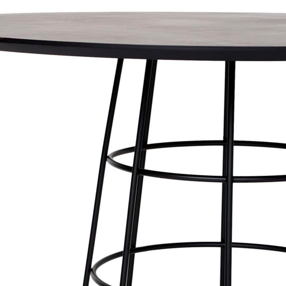 Mesa de Jantar Spirit BP Preto e Base Preto -3-2
